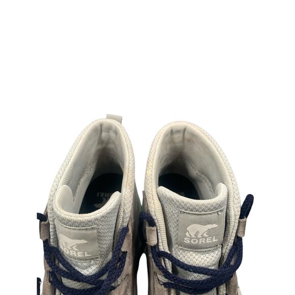 Sorel Womens Gray Out N About III Full Grain Leather Upper Mid Top Sneakers 8.5 - Picture 9 of 11